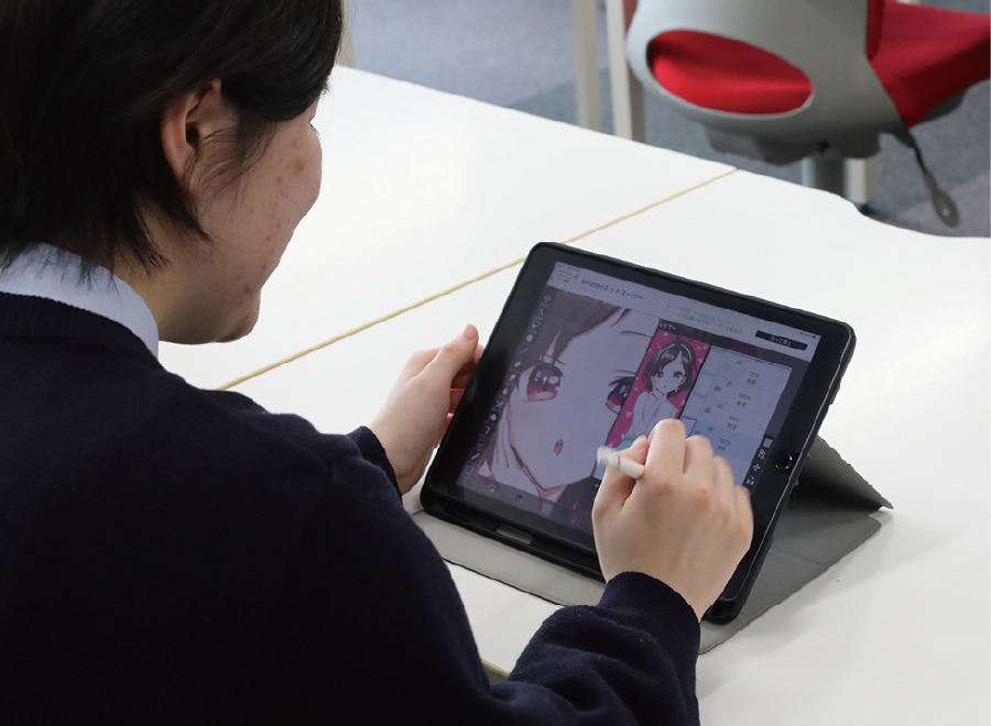 POINT05 即戦力を目指す!iPadやグラフィックソフトを使用